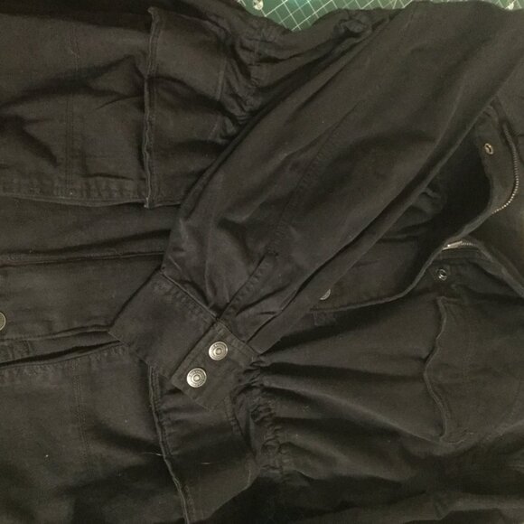 NWT We The Free Arya Utility Jacket size Medium zipper and snap closure black - Picture 8 of 9